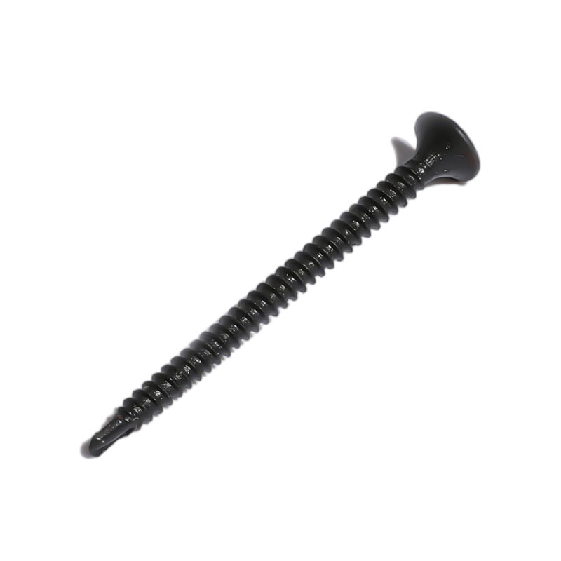 Vít tự khoan đầu tròn Phillips phốt phát đen-din7504k