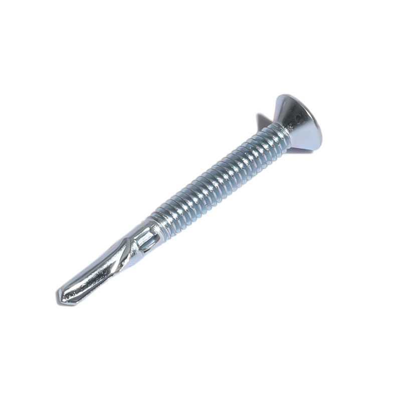 Vít tự khoan đầu Phillips csk có cánh #5 mạ kẽm